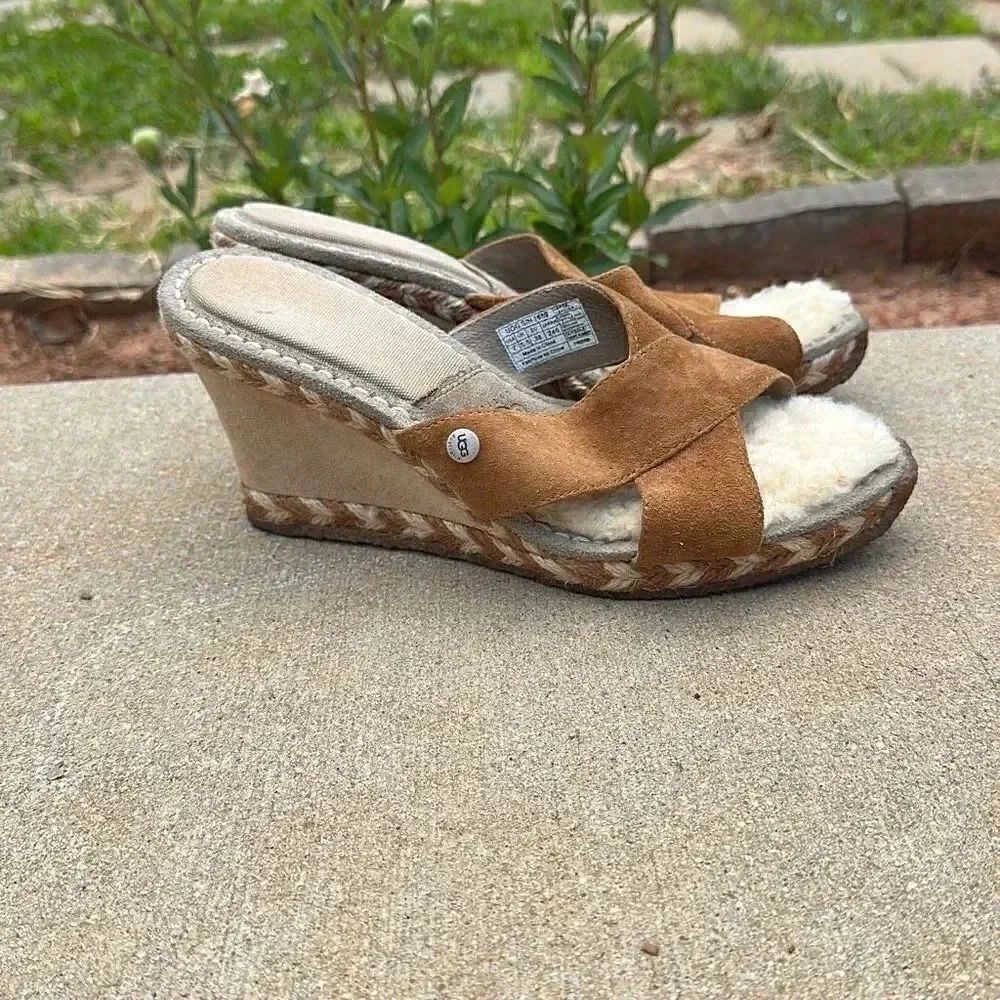 UGG Margott 1689 Suede Wedge Espadrilles - Picture 3 of 13